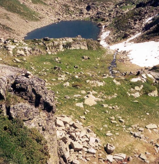 View from Pic Escabes in the Pyrenees of Andorra