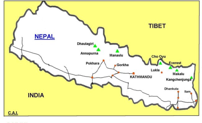 Map of Nepal