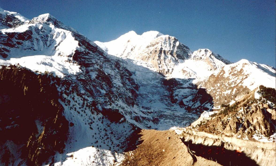 Mt.Gangapurna above Manang Village