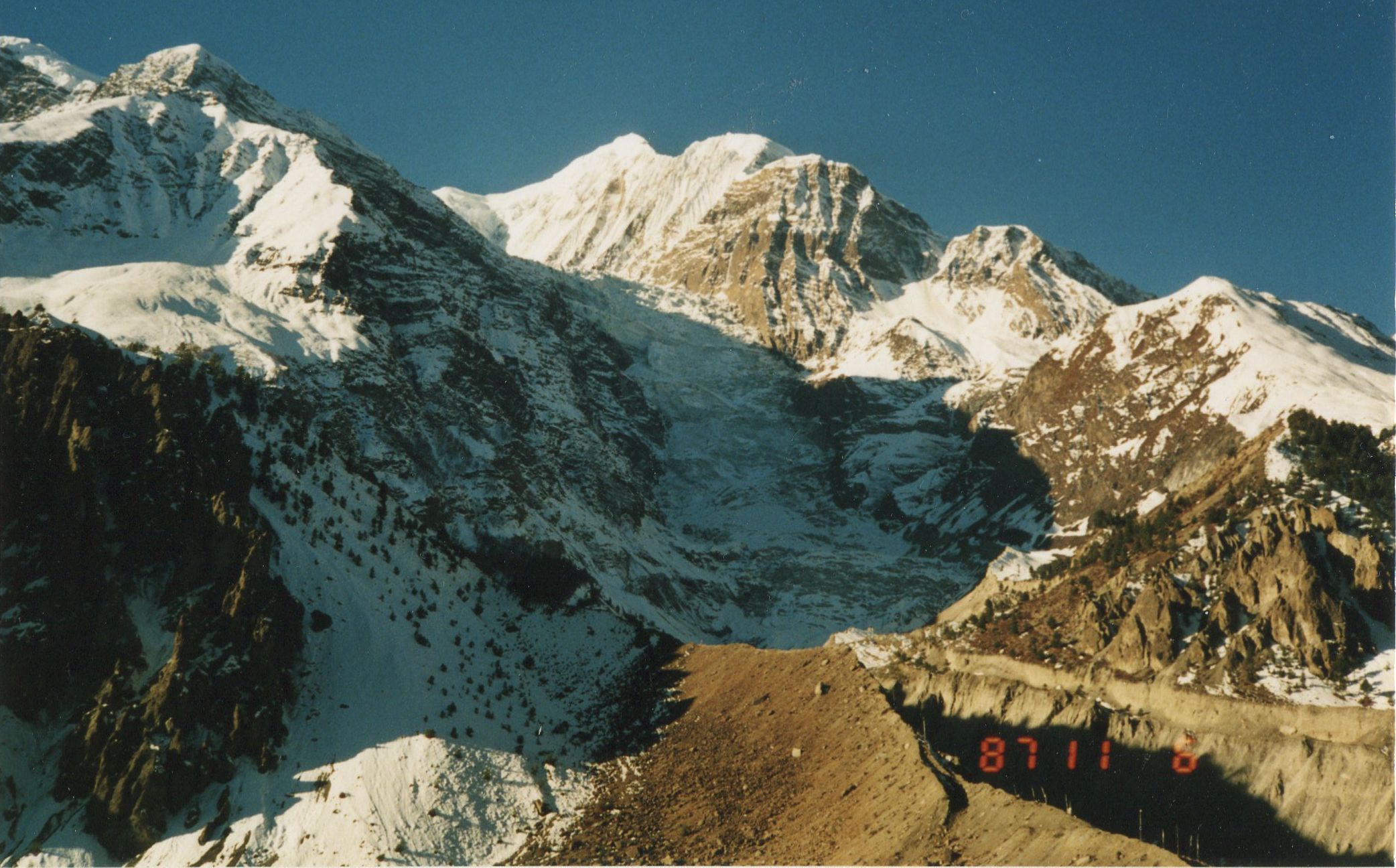 Mt.Gangapurna above Manang Village