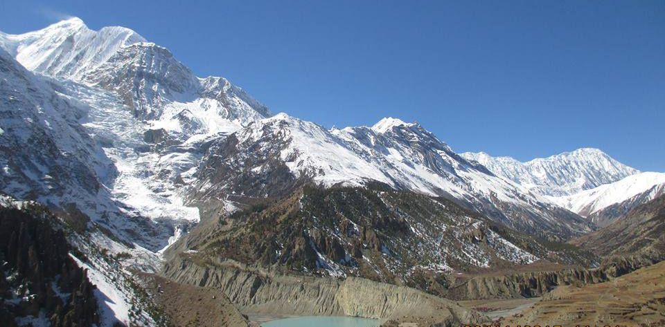 Gangapurna above Manang Village