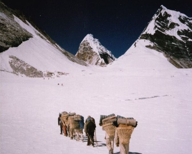 Ama Dablam on ascent to Mingbo La