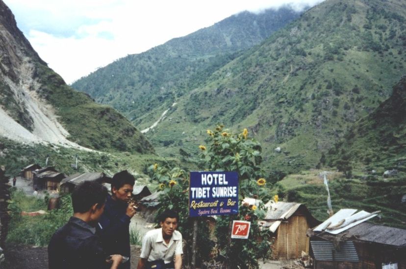 Syabru Besi Village at foot of Langtang Valley