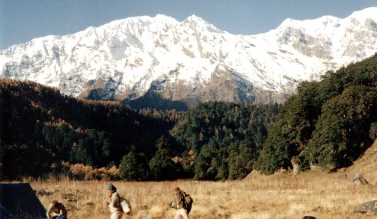 The Baudha Himal from Camp in Chuling Valley