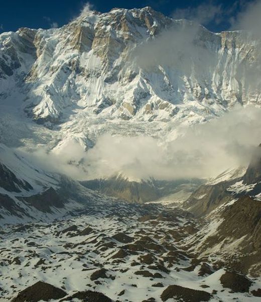 Mount Annapurna I above Annapurna Sanctuary