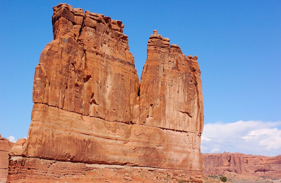 The Organ - in Courthouse Towers area of Arches National Park