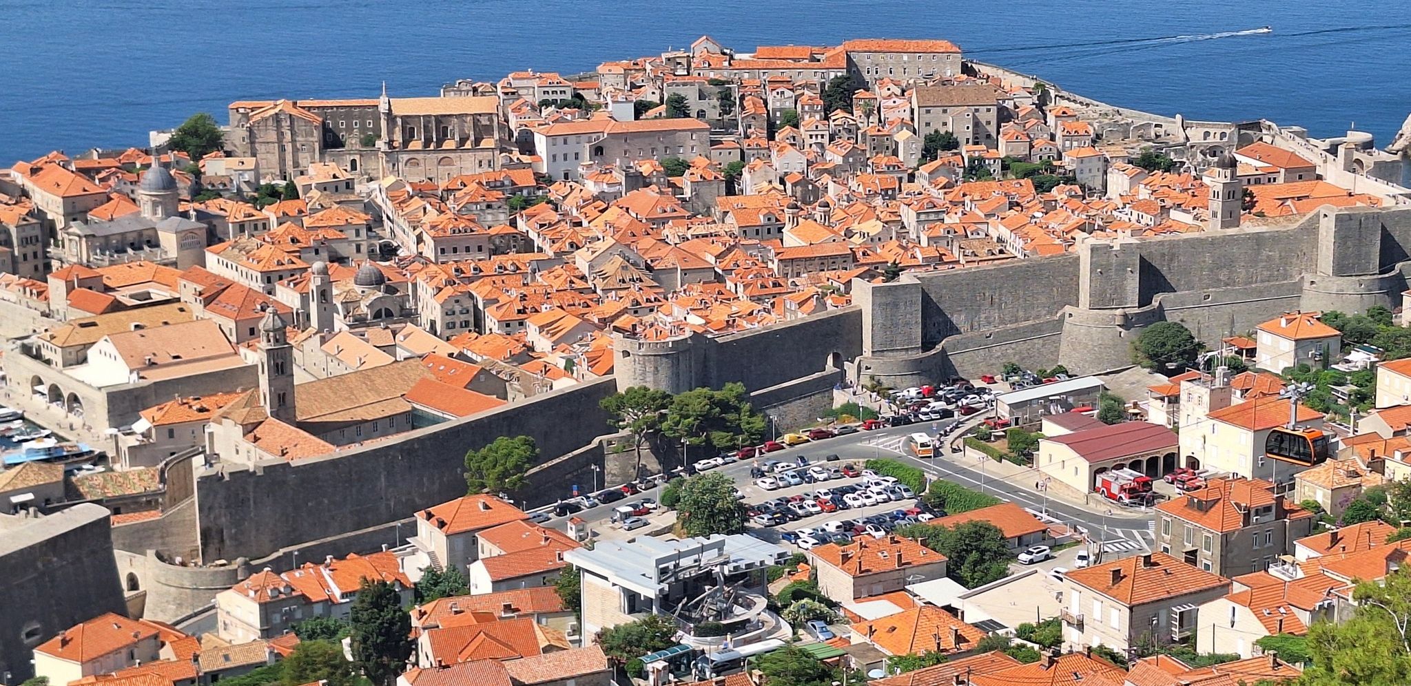 Dubrovnik on the Dalmatian Coast of Croatia