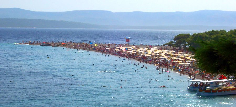 Beach at Bol on Brac Island