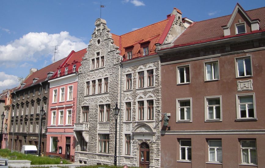 Buildings in Old City of Tallinn