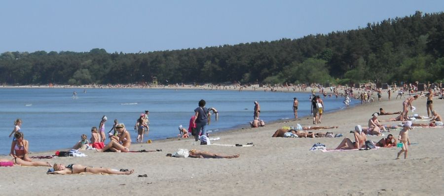 Beach at Pirita on Tallin Bay