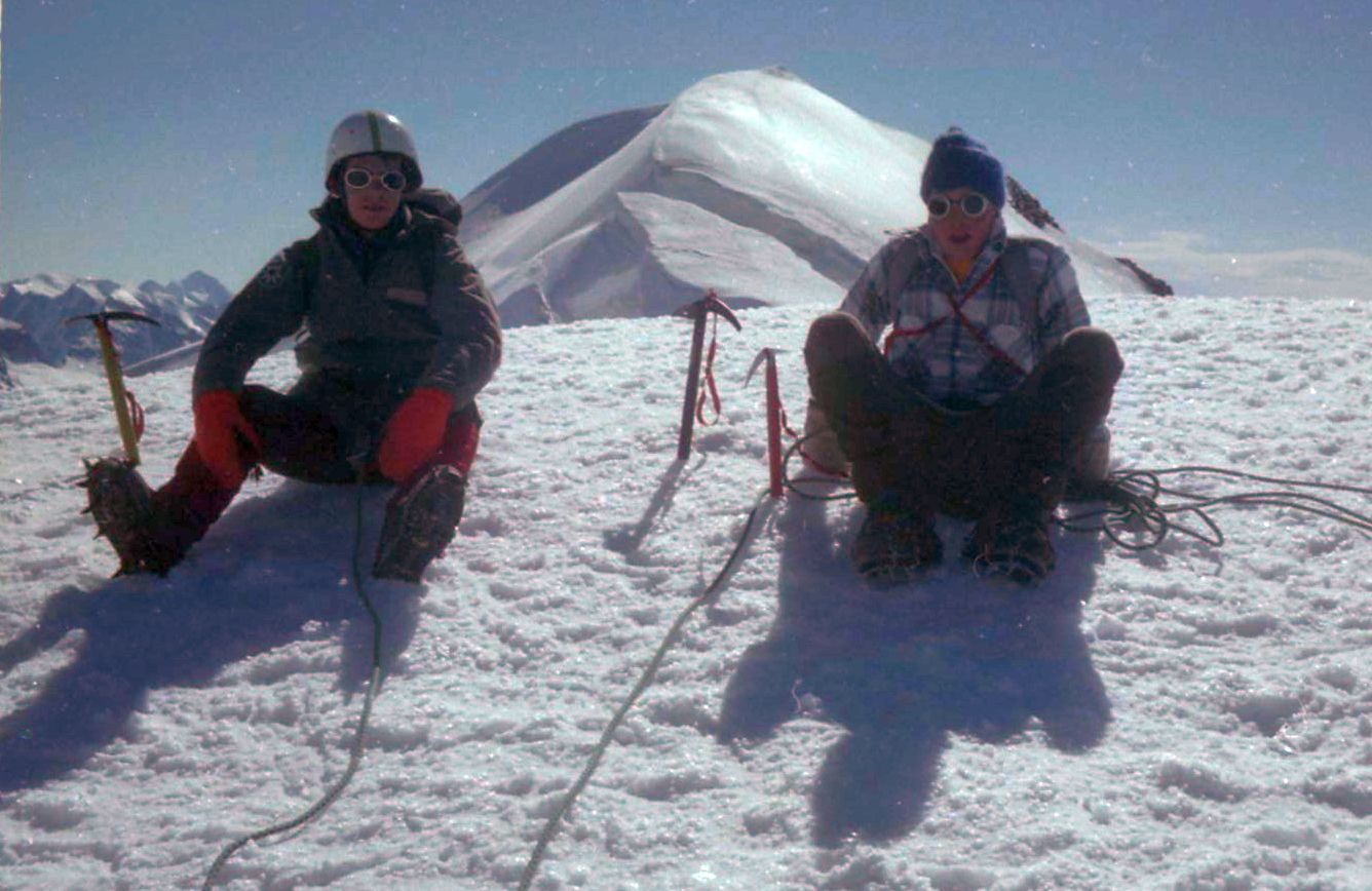 Summit ridge of the Balmhorn in the Bernese Oberlands