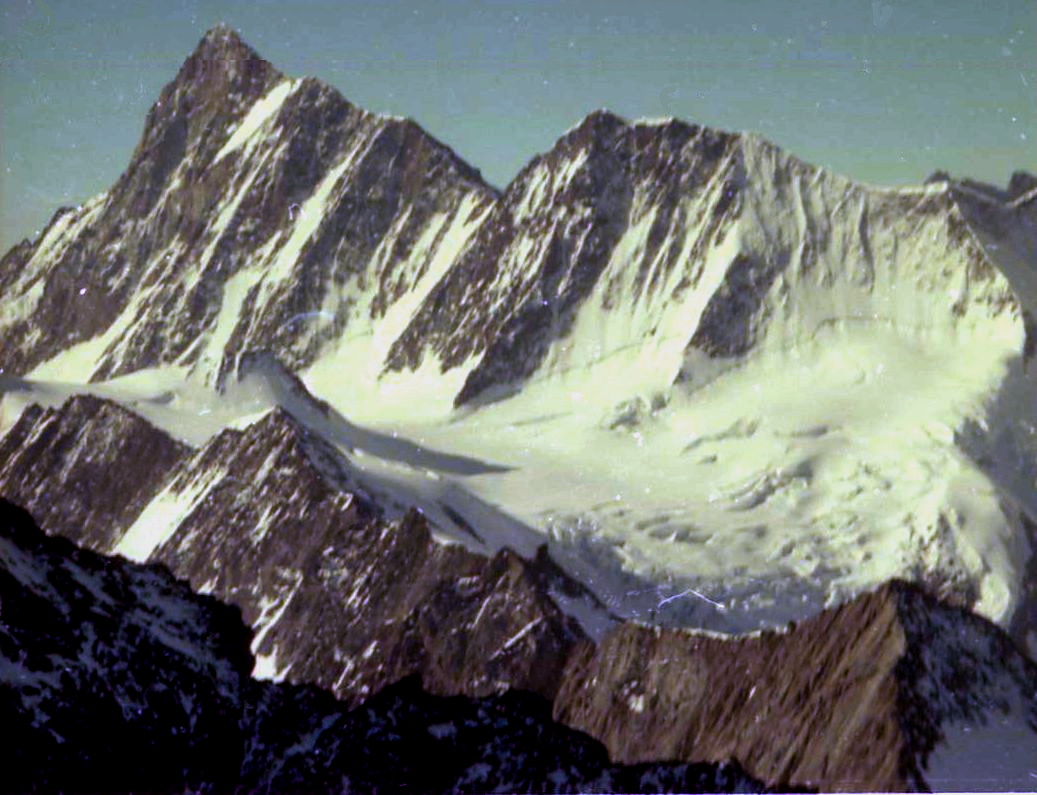 Finsteraarhorn from the Schreckhorn