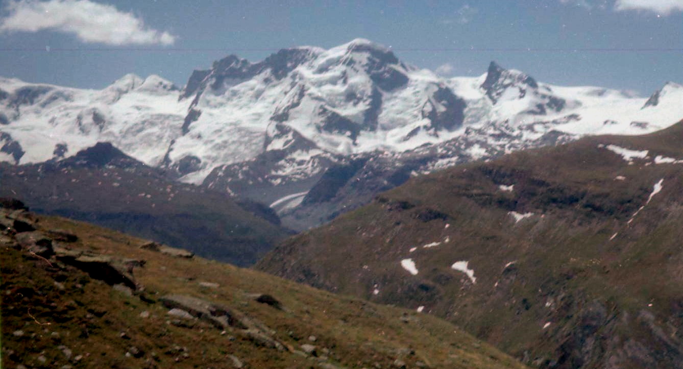 Breithorn and Klein ( Little ) Matterhorn from the Mettelhorn