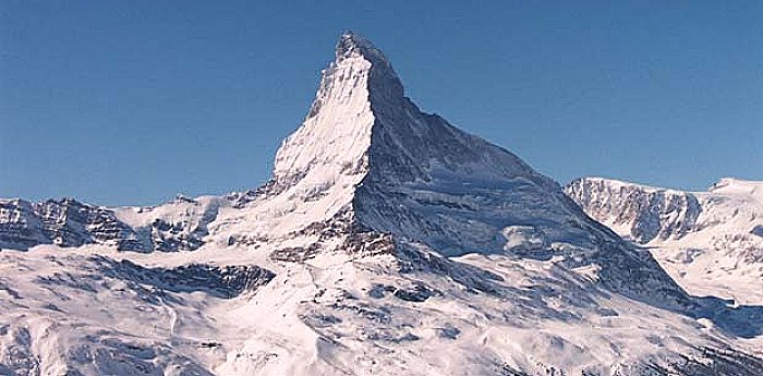 The Matterhorn ( Il Cervino ) above Zermatt