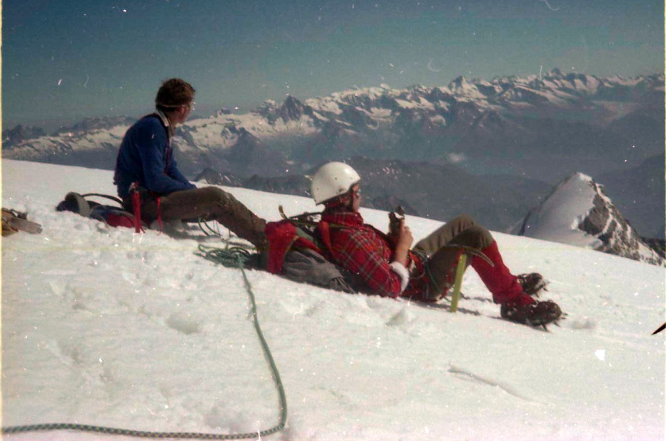 View from  Weisshorn ( 4505 metres )