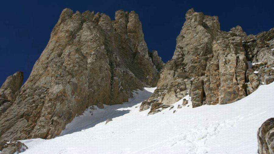 Throne of Zeus ( Stephanie Peak ) and Mytikas Peak on Mount Olympus - "Home of the Gods" - highest mountain in Greece