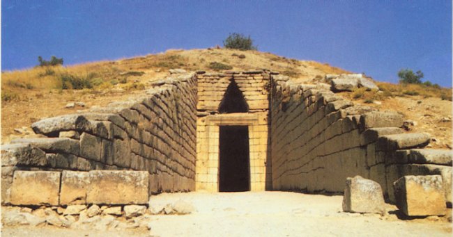 Treasury of Altreas at ancient city of Mycenae