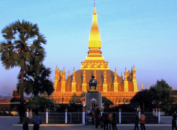 Wat That Luang in Vientiane