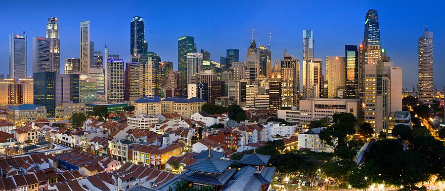 High Rise Buildings in Singapore city centre