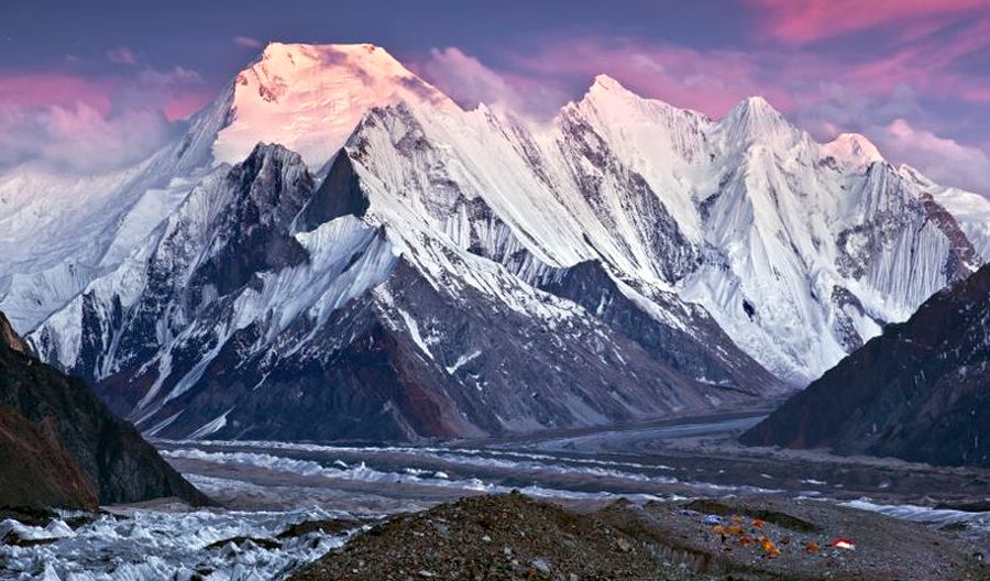 The Seven Thousanders - Chogolisa ( 7668m ) in the Karakorum Mountains of Pakistan