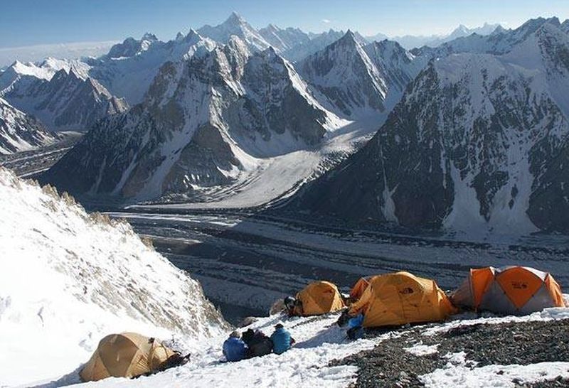 The Seven Thousanders - Masherbrum ( 7821m ) in the Karakorum Mountains of Pakistan