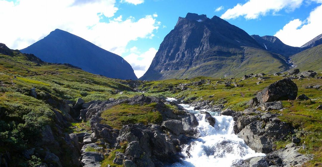 Approach to Kebnekaise in arctic Sweden