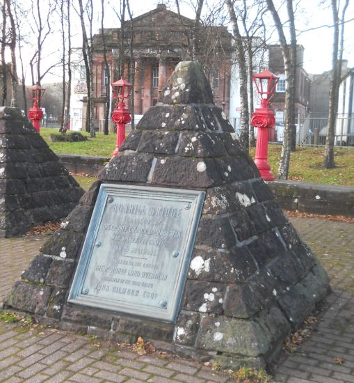 Plaque at the Bonhill Bridge in Alexandria