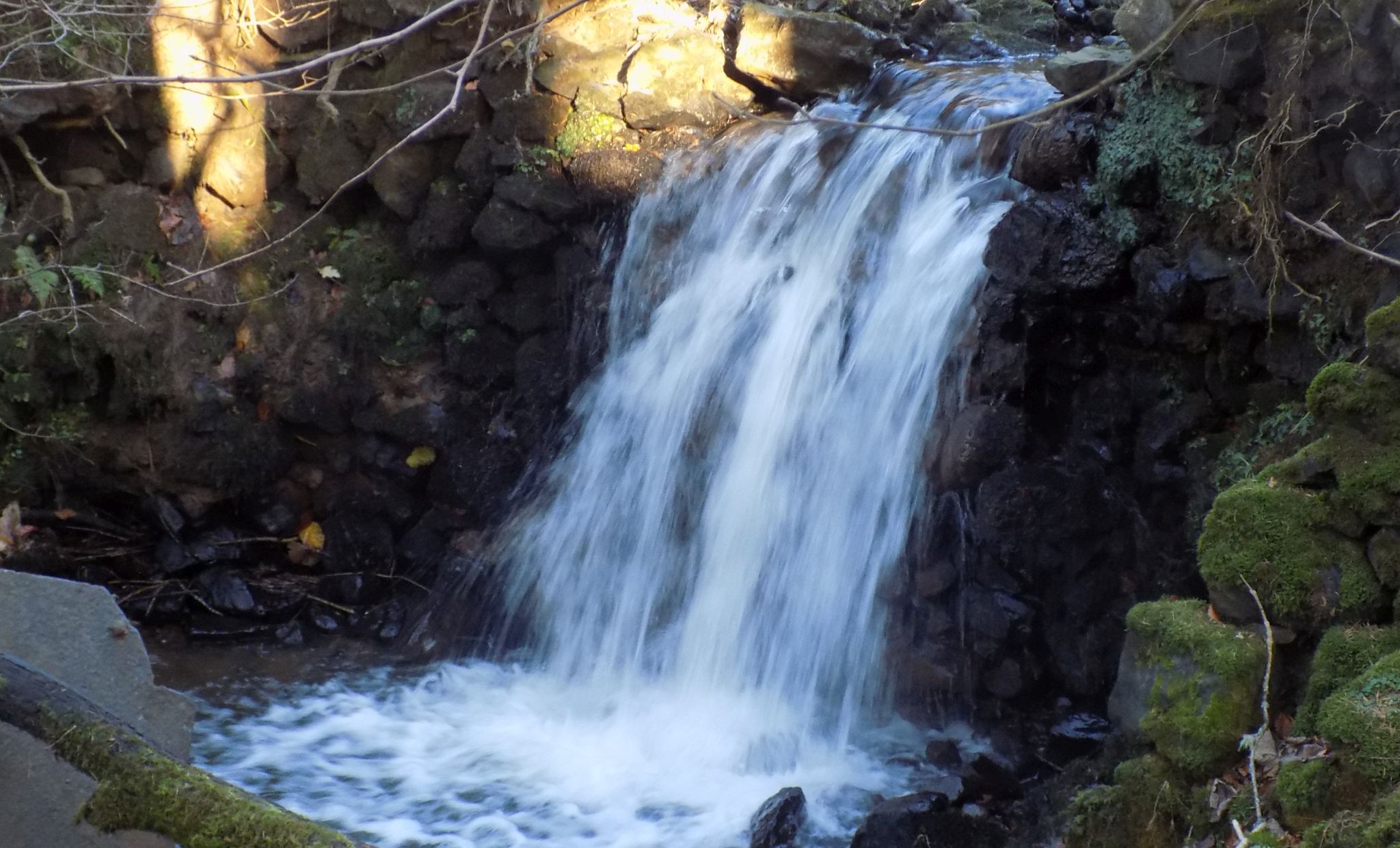 Waterfall beneath Allenshaw Dam