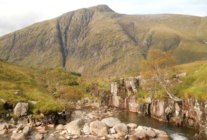 Stob na Braige on Buachaille Etive Mor above the Allt a'Chaorainn