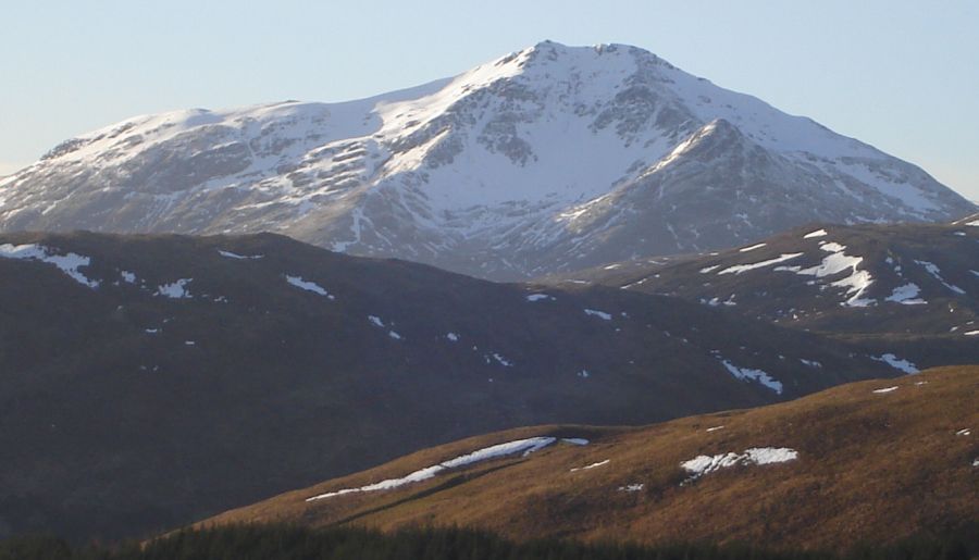 Ben Lui on ascent of Beinn Odhar