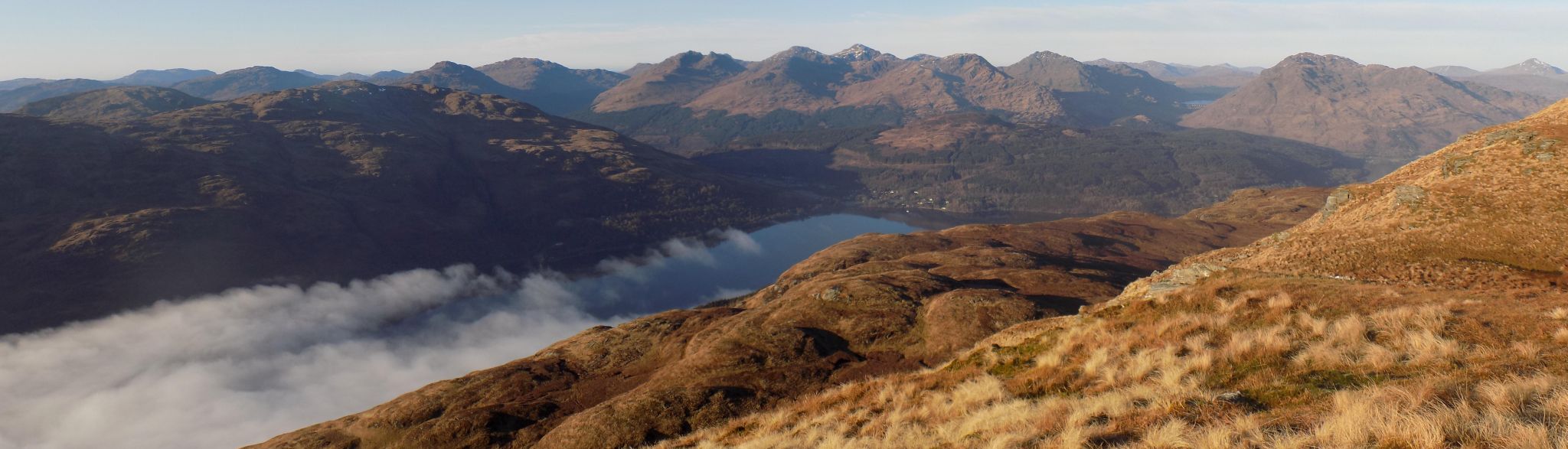 Arrochar Alps above Loch Lomond from Ben Lomond