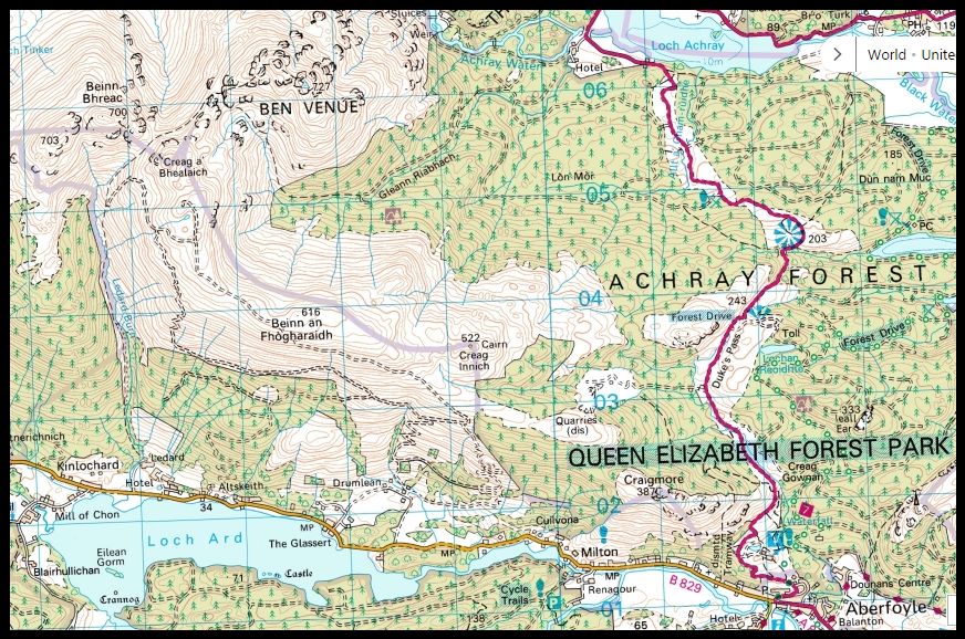 Ben Venue - Map