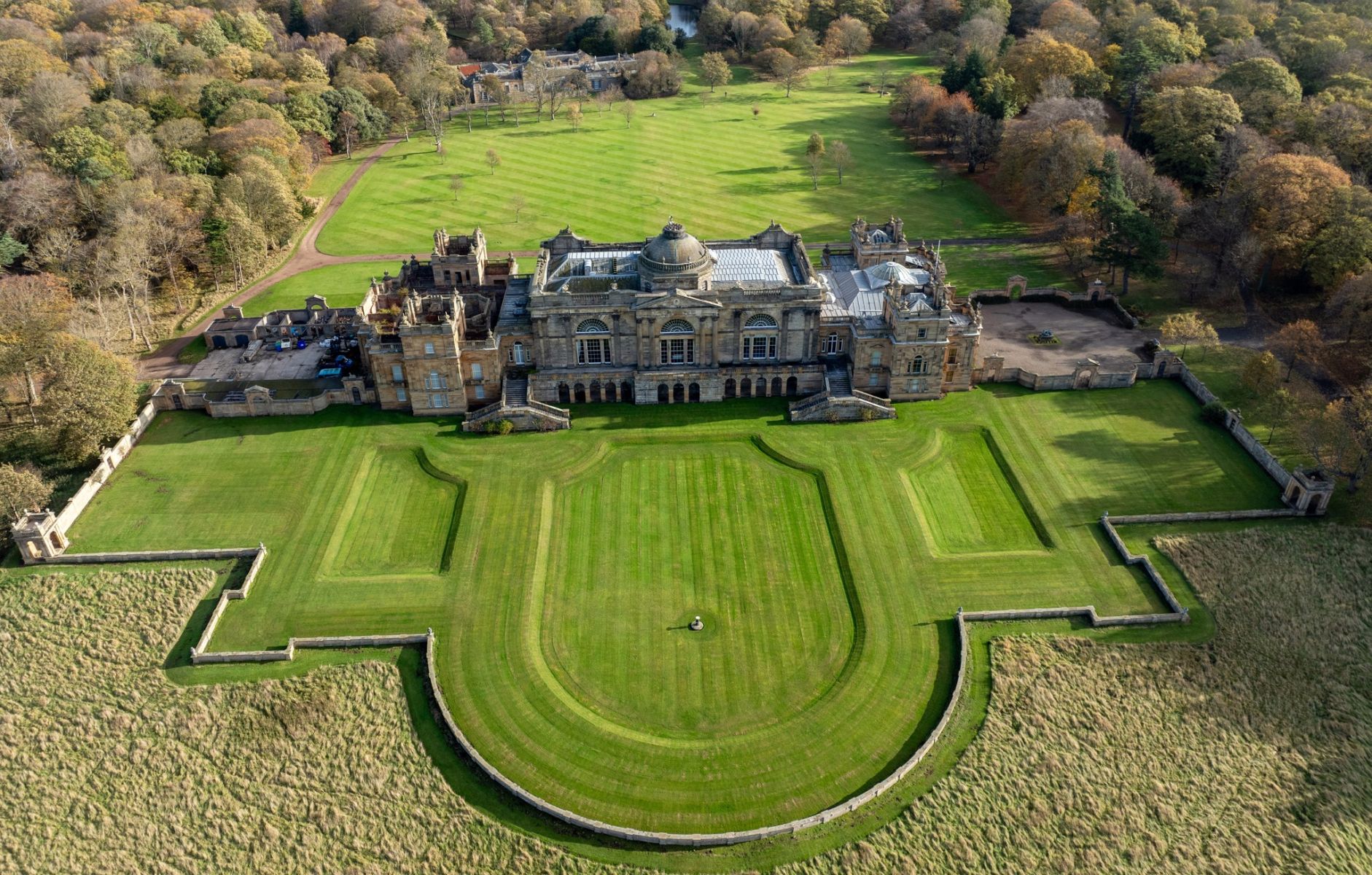 Aerial view of Hopetoun House