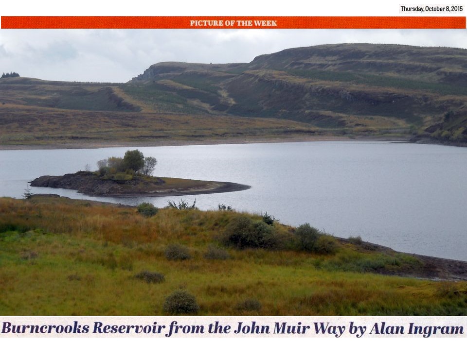 The Whangie and Auchineden Hill from Burncrooks Reservoir