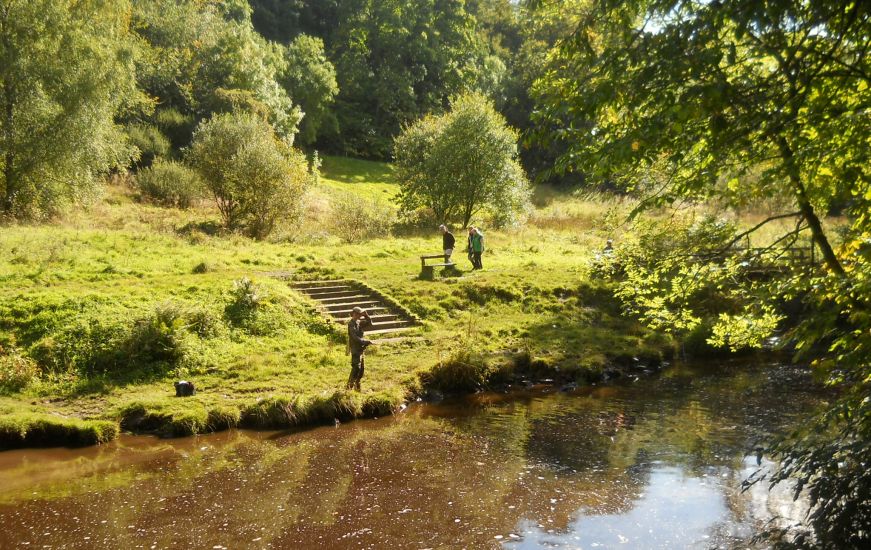 The Rotten Calder Water from the South Trail to Langlands Moss