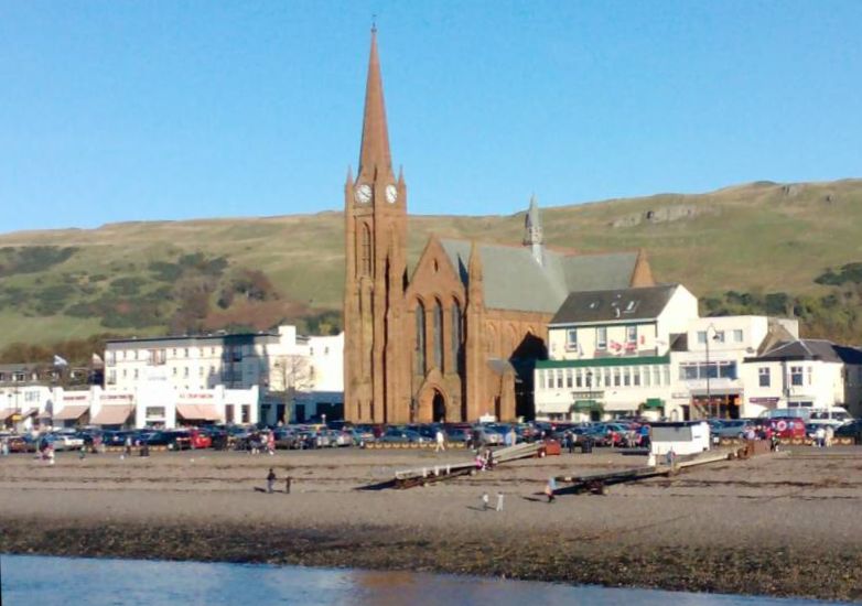 Waterfront at Largs on Ayrshire Coast of Scotland