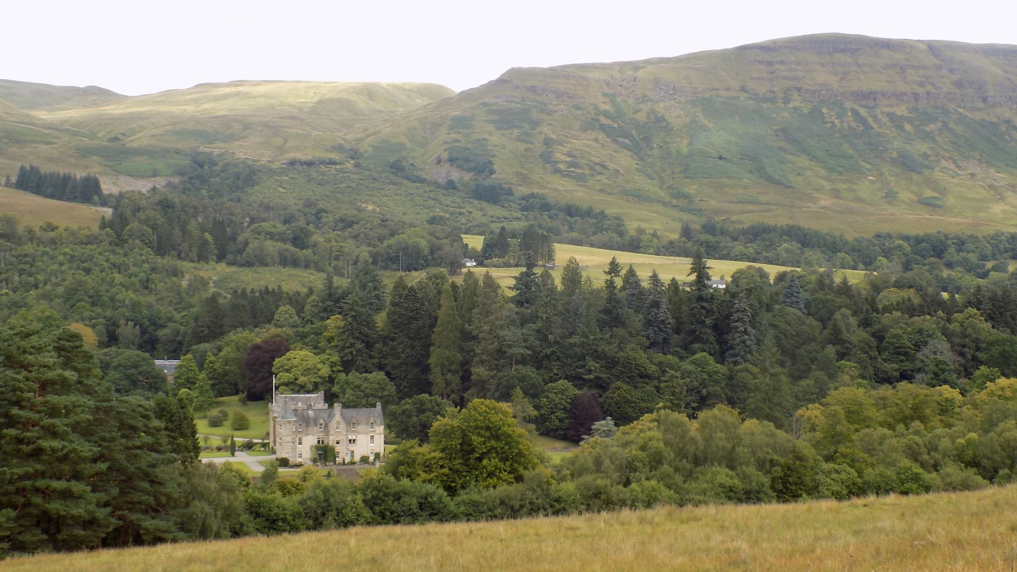 Duntreath Castle beneath the Campsie Fells