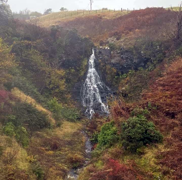 Grey Mare's Tail Waterfall on return from Dunellan