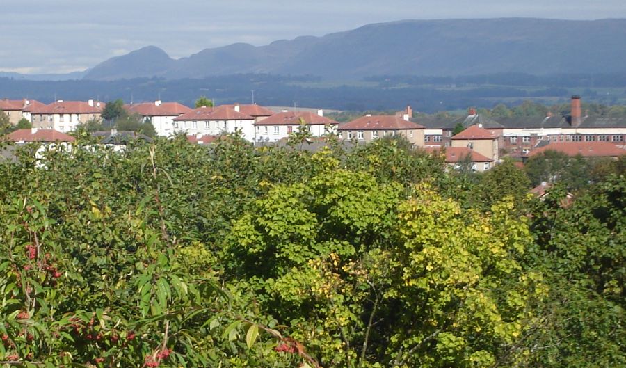 Dumgoyne and the Campsie Fells from Ruchill Park