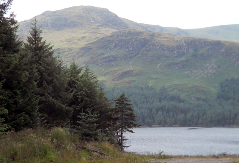 The North Gairy Top of Corserine from Loch Harrow