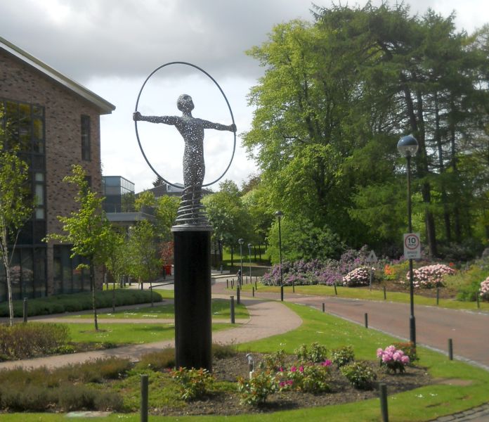 Monument at Venture Building in Kelvin Campus Science Park in Garscube Estate