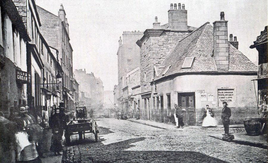 Buildings in Main Street in the Gorbals area of Glasgow