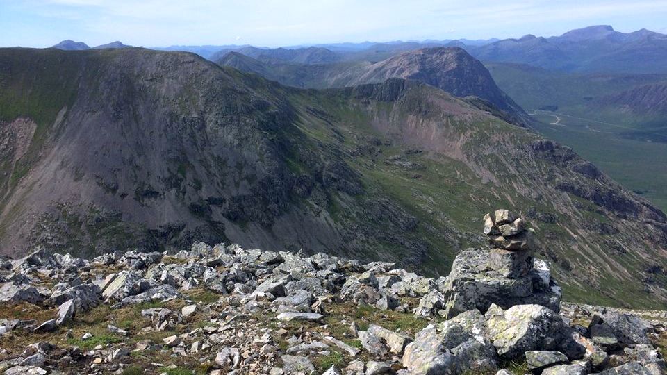 Buachaille Etive Mor and Creise from Meall a Bhuiridh