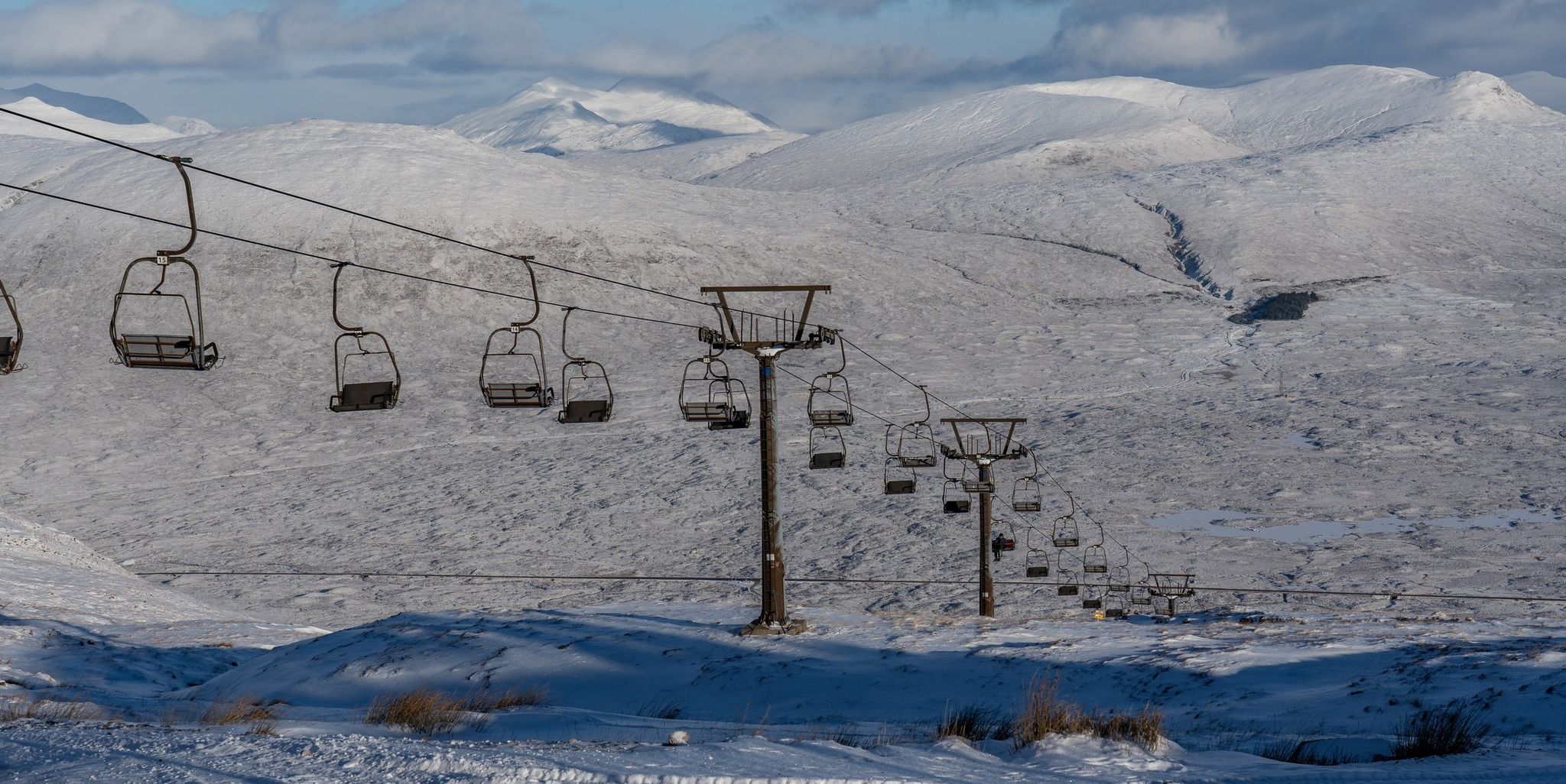 Chair lift on Meall a Bhuiridh in Glencoe