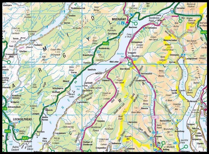 Map of Inveraray