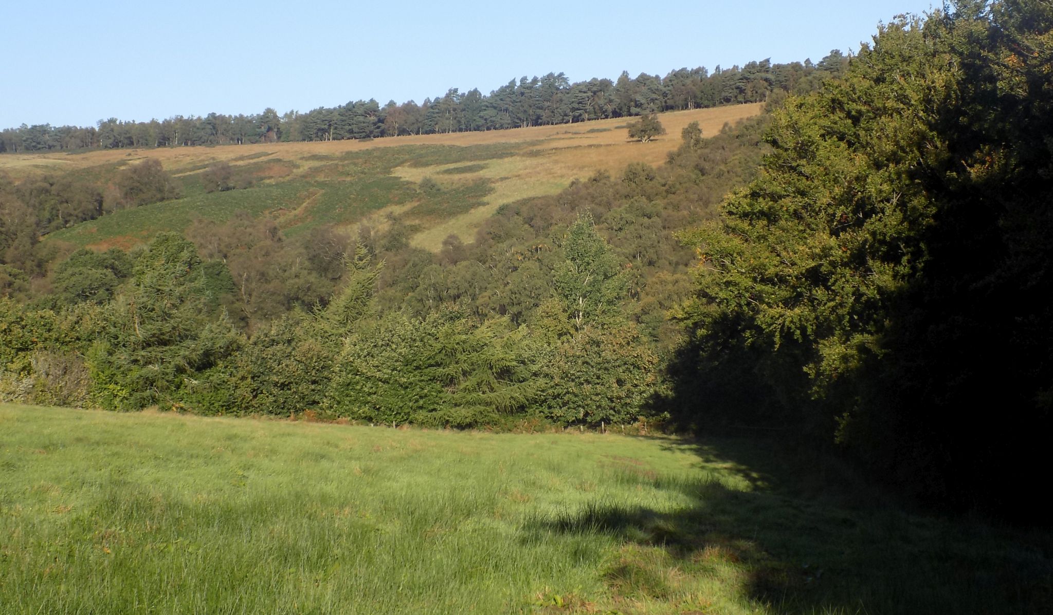 Descent route to the Hole of Neith on the Boquhan Burn