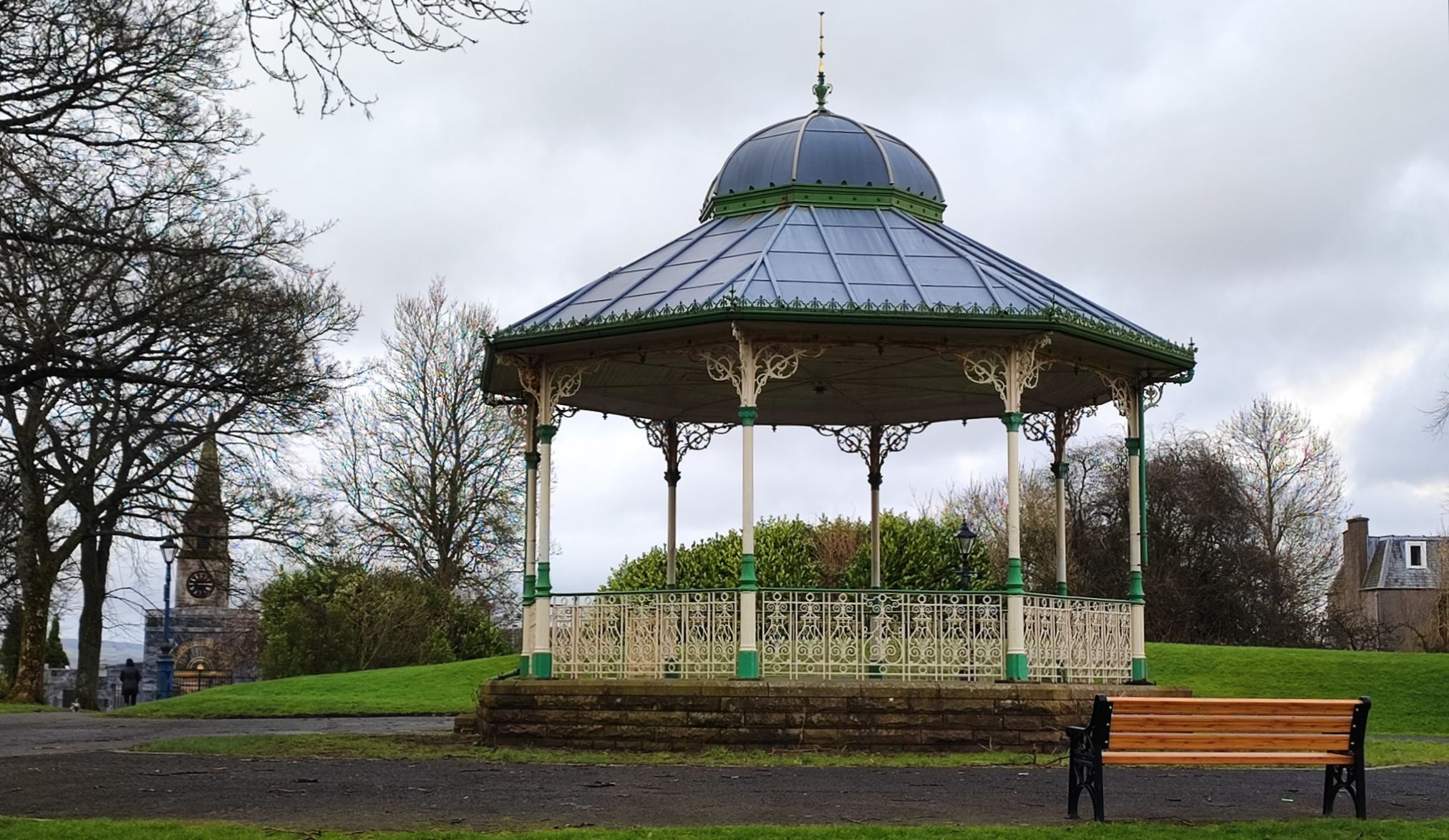 Bandstand in Peel Glen Park in Kirkintilloch