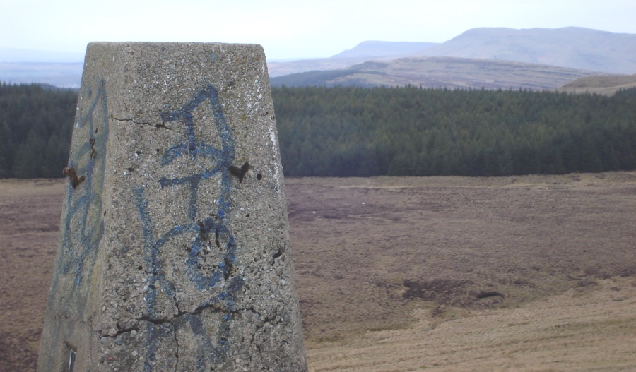 Campsie Fells from Trig Point on Doughnot Hill