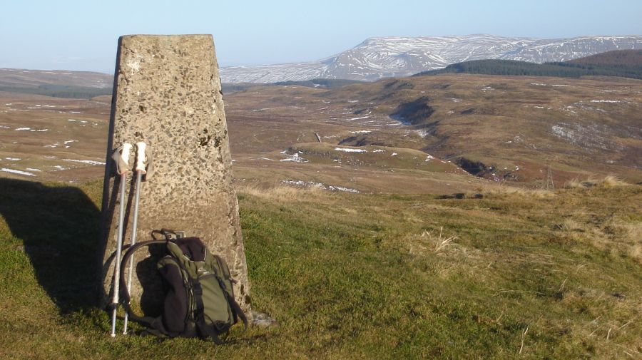 Campsie Fells from the Trig Point on The Slacks