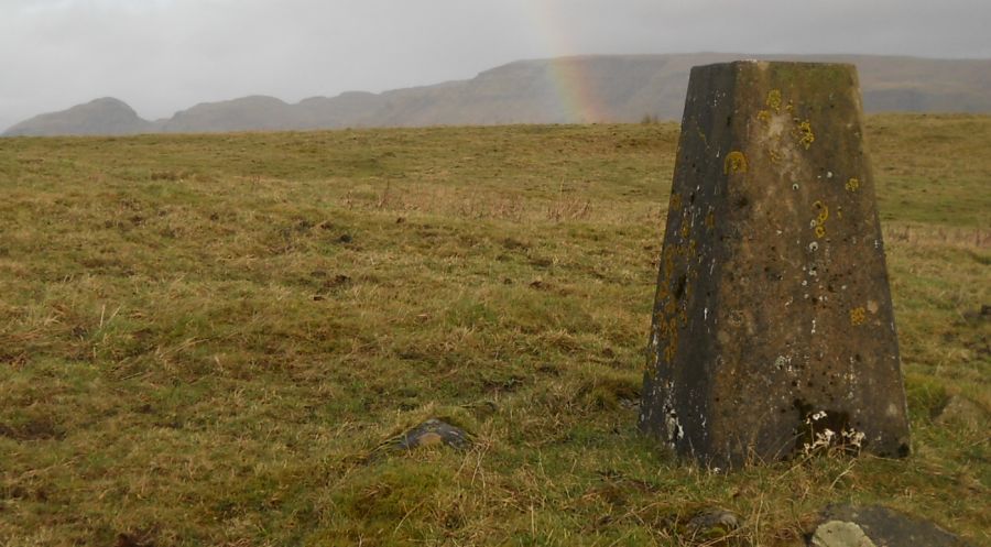 Campsie Fells from the trig point in Mugdock Country Park above Mugdock Reservoir